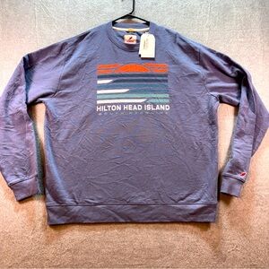 Hilton Head Island League 91 Sweatshirt Fleece Pullover Size 2XL Blue NWT Unisex